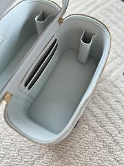 Kitlife Chanel Vanity Blue Grained Leather AP3940 17x9.5x8cm - 3