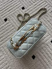 Kitlife Chanel Vanity Blue Grained Leather AP3940 17x9.5x8cm - 2