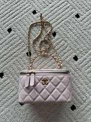 Kitlife Chanel Vanity Pink Grained Leather AP3940 17x9.5x8cm  - 1