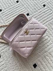 Kitlife Chanel Vanity Pink Grained Leather AP3940 17x9.5x8cm  - 3