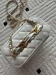 Kitlife Chanel Vanity White Grained Leather AP3940 17x9.5x8cm  - 4