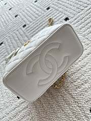 Kitlife Chanel Vanity White Grained Leather AP3940 17x9.5x8cm  - 3