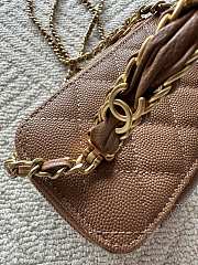 Kitlife Chanel Vanity Brown Grained Leather AP3940 17x9.5x8cm  - 4