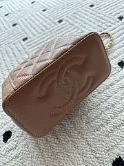 Kitlife Chanel Vanity Brown Grained Leather AP3940 17x9.5x8cm  - 3