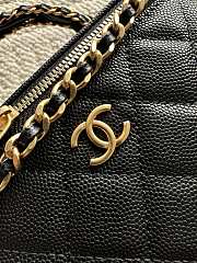 Kitlife Chanel Vanity Black Grained Leather AP3940 17x9.5x8cm  - 3