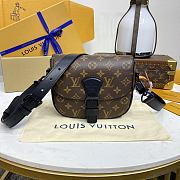 Kitlife Louis Vuitton Montsouris Messenger PM Bag Brown M47060 20x17x7cm - 1