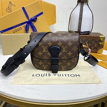 Kitlife Louis Vuitton Montsouris Messenger PM Bag Brown M47060 20x17x7cm