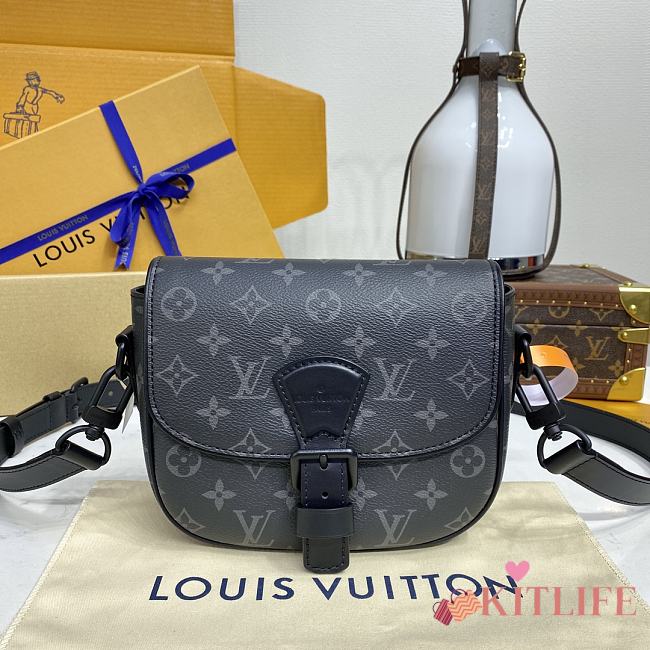 Kitlife Louis Vuitton Montsouris Messenger PM Bag Black M12519 20x17x7cm  - 1