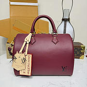 Kitlife Louis Vuitton Speedy Soft 30 Bag M25766 Burgundy 30x21x17cm - 1