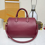 Kitlife Louis Vuitton Speedy Soft 30 Bag M25766 Burgundy 30x21x17cm - 6