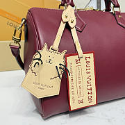 Kitlife Louis Vuitton Speedy Soft 30 Bag M25766 Burgundy 30x21x17cm - 5