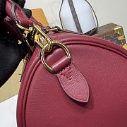 Kitlife Louis Vuitton Speedy Soft 30 Bag M25766 Burgundy 30x21x17cm - 2