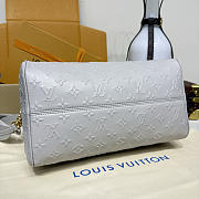 Kitlife Louis Vuitton Speedy Soft 30 Bag Grey Embossed Leather M25670 30x21x17cm - 5