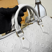 Kitlife Louis Vuitton Speedy Soft 30 Bag Grey Embossed Leather M25670 30x21x17cm - 2