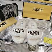 Kitlife Fendi Fur Slippers White - 1