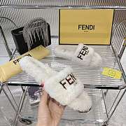 Kitlife Fendi Fur Slippers White - 3