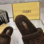 Kitlife Fendi Fur Slippers Dark Brown - 3