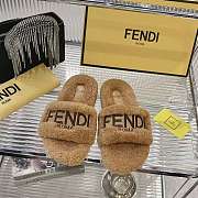Kitlife Fendi Fur Slippers Beige - 1