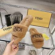 Kitlife Fendi Fur Slippers Beige - 4