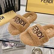 Kitlife Fendi Fur Slippers Beige - 5