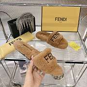 Kitlife Fendi Fur Slippers Beige - 6