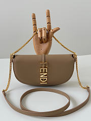 Kitlife Fendi Fendigraphy Wallet on Chain Beige 20x4x13cm - 1