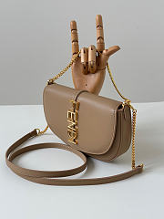 Kitlife Fendi Fendigraphy Wallet on Chain Beige 20x4x13cm - 5