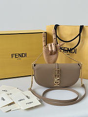 Kitlife Fendi Fendigraphy Wallet on Chain Beige 20x4x13cm - 4