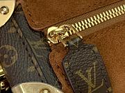 Kitlife Louis Vuitton Side Trunk MM Bag Brown Suede M15072 16x8.5x23.5cm  - 2