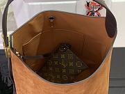 Kitlife Louis Vuitton Hobo Low Key Bag Brown Suede M25516 35x18x31cm - 6