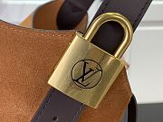 Kitlife Louis Vuitton Hobo Low Key Bag Brown Suede M25516 35x18x31cm - 2