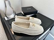 Kitlife Chanel 25A Teddy Bear Fur Loafers Light Beige - 5