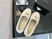 Kitlife Chanel 25A Teddy Bear Fur Loafers Light Beige - 6