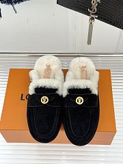 Kitlife Louis Vuitton Soho Open Back Loafer Black Suede - 1