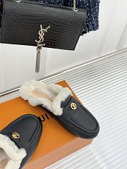 Kitlife Louis Vuitton Soho Open Back Loafer Black Leather - 5