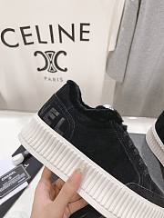 Kitlife Chanel 2025 Platform Biscuit Shoes with Wool Lining Black - 4