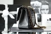 Kitlife Chanel Classic Flap Jumbo Black Caviar Leather Bag - 30cm - 5