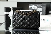 Kitlife Chanel Classic Flap Jumbo Black Caviar Leather Bag - 30cm - 3