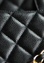 Kitlife Chanel Classic Flap Jumbo Black Caviar Leather Bag - 30cm - 2