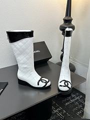 Kitlife Chanel 2025B Long Boots White Leather  - 3