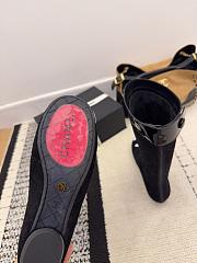 Kitlife Chanel 2025B Long Boots Black Suede Leather  - 6