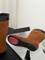 Kitlife Chanel 2025B Long Boots Brown Suede Leather  - 6