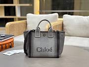 Kitlife Chloe Carry Tote Bag In Grey Canvas 27x2312cm - 1