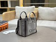 Kitlife Chloe Carry Tote Bag In Grey Canvas 27x2312cm - 5