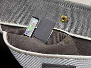 Kitlife Chloe Carry Tote Bag In Grey Canvas 27x2312cm - 4