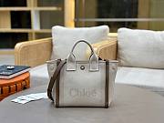 Kitlife Chloe Carry Tote Bag In Beige Canvas 27x2312cm - 1