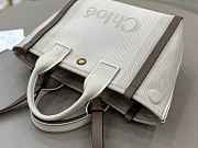 Kitlife Chloe Carry Tote Bag In Beige Canvas 27x2312cm - 6