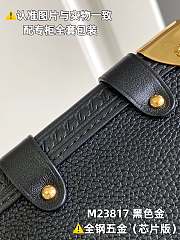 Kitlife Louis Vuitton Side Trunk Black with Gold Buckle M23817 18x12.5x8cm - 2