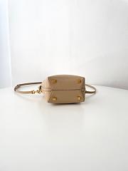 Kitlife Saint Laurent Le 37 Mini Bucket Bag in Beige Shiny Leather 765870 15x13x6cm - 3