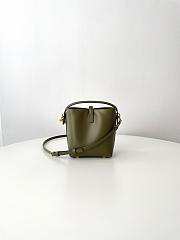 Kitlife Saint Laurent Le 37 Mini Bucket Bag in Green Shiny Leather 765870 15x13x6cm  - 6